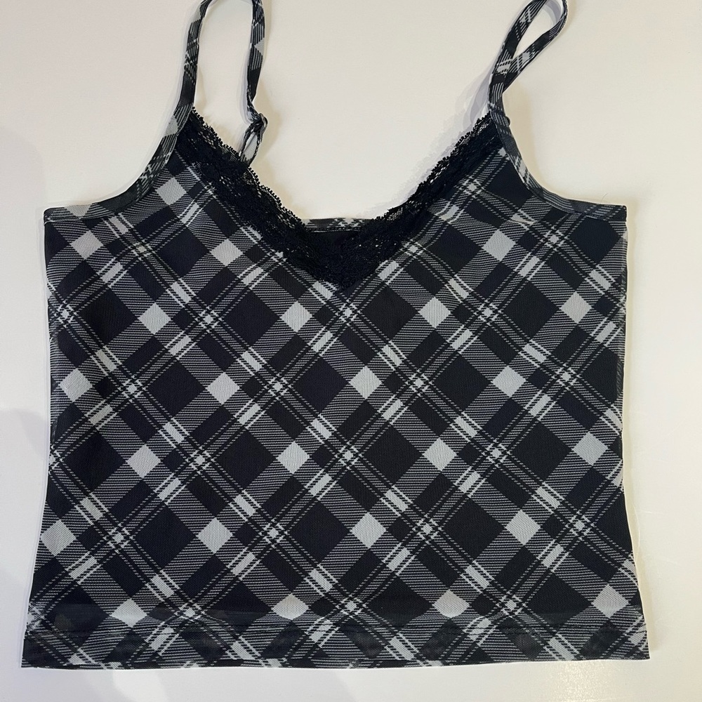plaid tank top